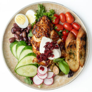 Salade dinde et canneberge